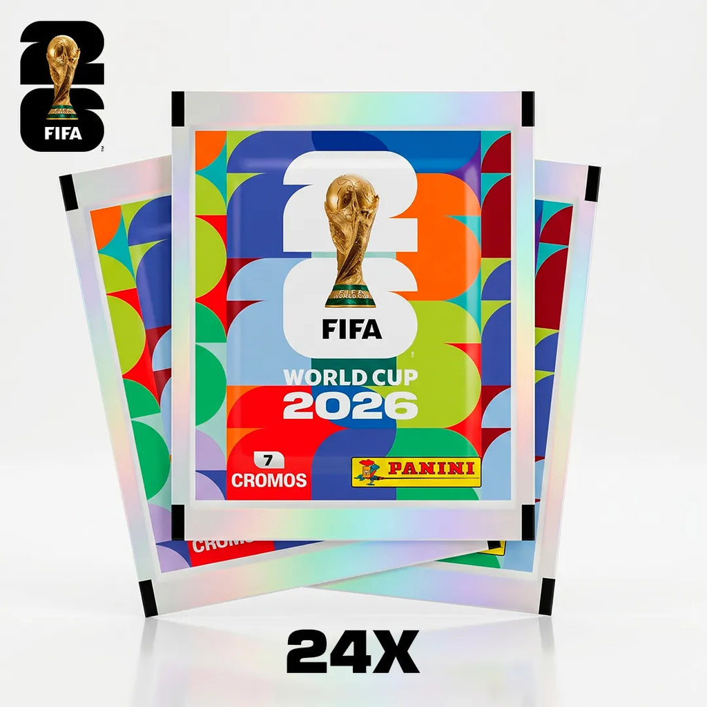 Kit Completo Oficial 24x Envelopes com Álbum, Box Premium, Porta Figurinhas Oficial FIFA World Cup 2026™